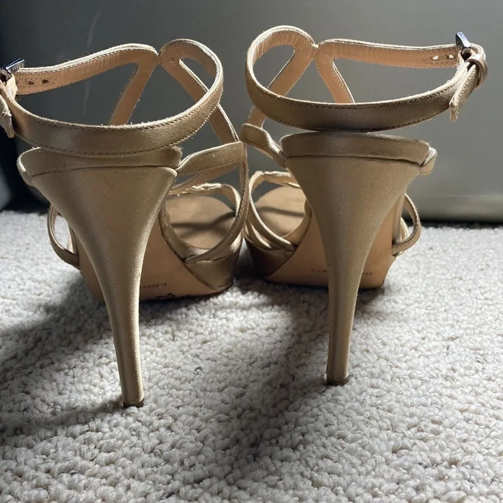 Alberta Ferretti Gold Heels Size 41 / 10.5